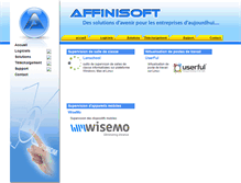 Tablet Screenshot of affinisoft.com